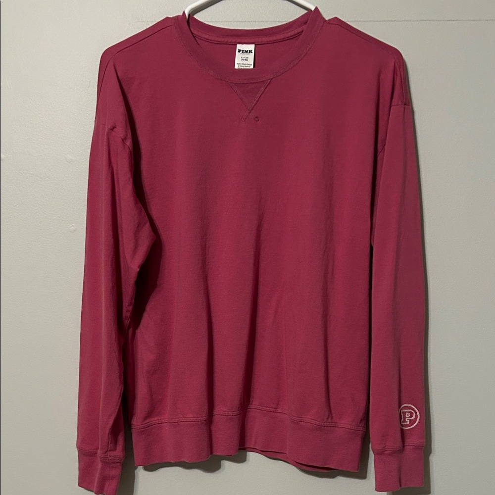PINK:Victoria's Secret woman’s Crewneck. - Deep Pink/raspberry. Small.